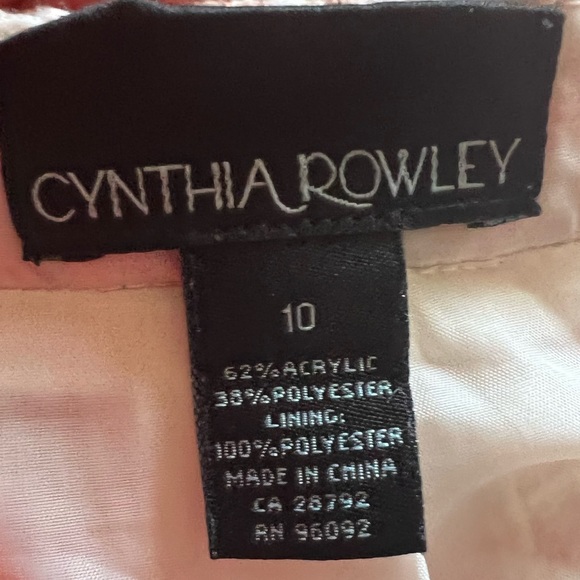 EUC | Cynthia Rowley | Orange Tweed-Like Skirt | Size 10 - Picture 4 of 5
